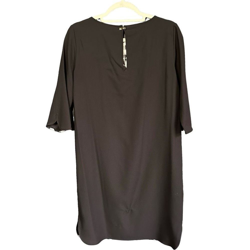 Mango Mng Basics Abstract Pattern Keyhole Back Dr… - image 5